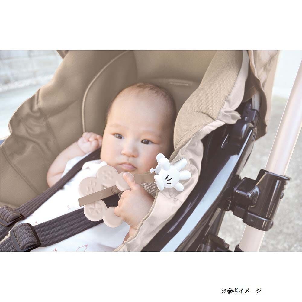 ミッキーマウス おしゃぶり＆トイホルダー (ブラウン) | マタニティ