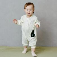 ローリーズファームベビー リブカバーオール(オフホワイト×70cm) ベビーザらス限定