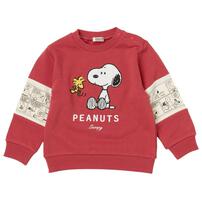 SNOOPY スヌーピー トレーナー 袖切替 レッド×90cm ベビーザらス限定