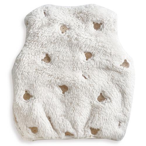 ベビーザらス限定　COJIKA ボア刺繍入りベスト クマ(ホワイト×80ｃｍ)