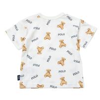 POLO BCS クマ総柄半袖Ｔシャツ オフホワイト&times;80cmベビーザらス限定