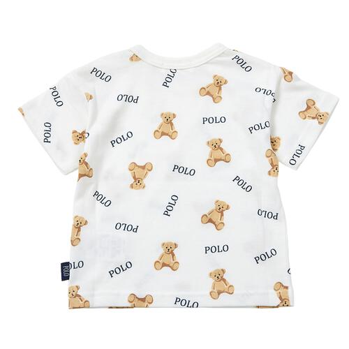 POLO BCS クマ総柄半袖Ｔシャツ オフホワイト&times;80cmベビーザらス限定