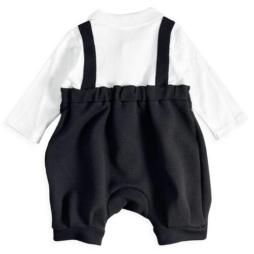 長袖フォーマルロンパス フォーマルニット 蝶ネクタイ付き(ブラック×80cm) ベビーザらス限定