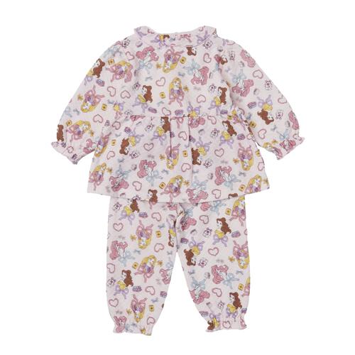 ディズニー 前開き長袖パジャマ フェミニン プリンセス ピンク×110cm ベビーザらス限定