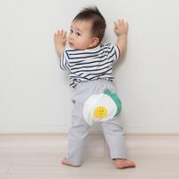 オシリハッピーモンキーパンツ 目玉焼き グレー×80cm ベビー服 ベビーウェア ボトムス 赤ちゃん 男の子 女の子 ユニセックス 子供服 保育園 幼稚園