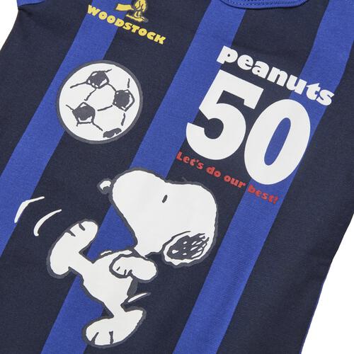 SNOOPY 半袖ボディスーツ サッカー スヌーピー ブルー&times;70cm ベビーザらス限定 赤ちゃん 出産準備 出産祝い ベビー服 子供服
