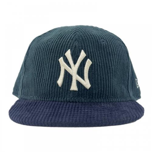 New Era ニューヨークヤンキース NY キャップ MY 1st 9FIFTY 帽子 48-50cm グリーン×ネイビー コーデュロイ ベビーザらス限定