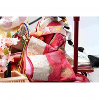 【雛人形】ケース飾り 親王飾り「舞桜刺繍アクリル」 (322027)ひな人形 ひな祭り お雛様 おしゃれ【メーカー直送】