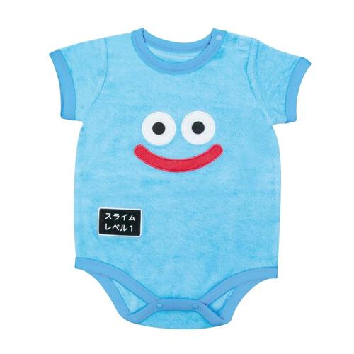 ドラクエベビー＆キッズ パイル半袖ボディスーツ スライム(ブルー×80cm) ベビーザらス限定