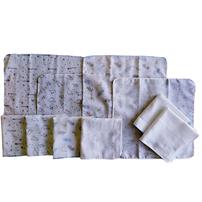 10枚組ガーゼハンカチ ブルーセット(ブルー×フリー) ベビーザらス限定