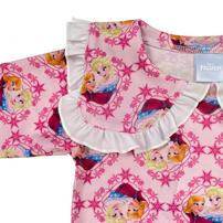 【Sophitica&times;tsumashi1118さん】Disney アナと雪の女王 /水着 襟付き被り型ラッシュガード ピンク&times;110cm 水着 水遊び