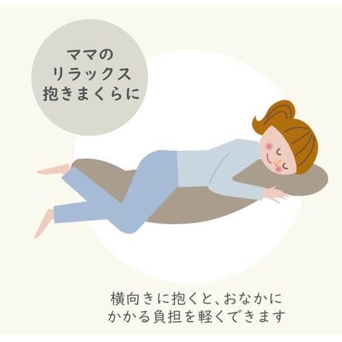 POLO BCS エステルストレッチ天竺 総柄 授乳クッション ベージュ 30×100cm ベビーザらス限定