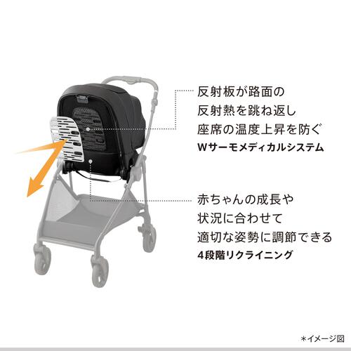 Aprica アップリカ ルーチェ フリー AC (アッシュブラウン) 1カ月～36カ月まで 軽量 両対面 4輪フリー