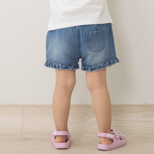 デイリーショートパンツ ブルー&times;100cm