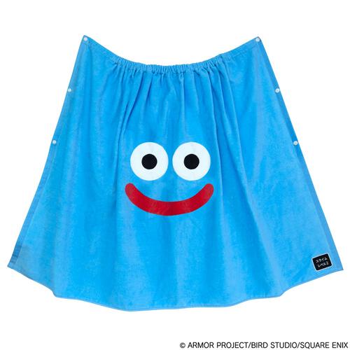 ドラクエベビー＆キッズ ラップタオル スライム ブルー&times;80cm