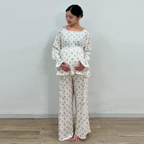 Sophitica×tsumashi1118 長袖パジャマ ビスコッティ(オフホワイト×M-L) ベビーザらス限定