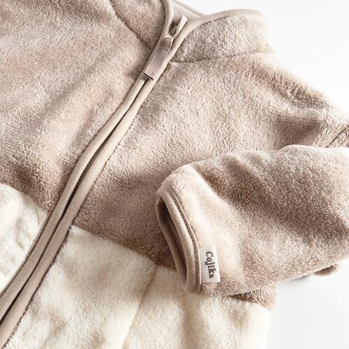 ベビーザらス限定　COJIKA マイクロフリース 切り替えジャケット(ベージュ×80ｃｍ)