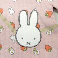 miffy ミッフィー 長袖ロンパース サコッシュ付き ミディアムピンク×80cm ベビーザらス限定