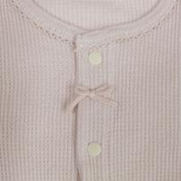 2枚組半袖前開きロンパース肌着 ワッフル ひまわり ピンク&times;70cm ベビーザらス限定