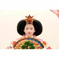 【雛人形】ケース飾り 親王飾り「雪輪桜刺繍木目調」(322353)ひな人形 ひな祭り お雛様 彩シリーズ おしゃれ トイザらス・ベビーザらス限定【メーカー直送】