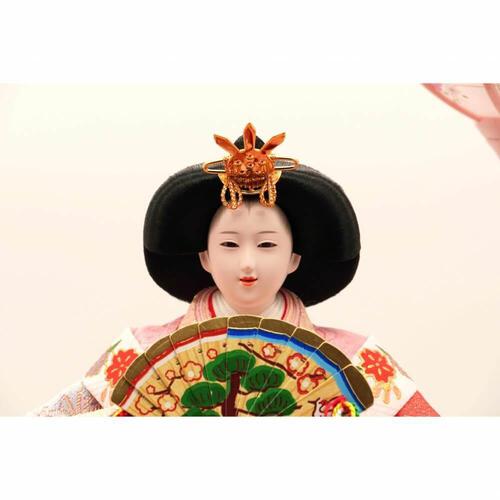 【雛人形】ケース飾り 親王飾り「雪輪桜刺繍木目調」(322353)ひな人形 ひな祭り お雛様 彩シリーズ おしゃれ トイザらス・ベビーザらス限定【メーカー直送】