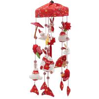 【雛人形】クリスタル付 つるし飾り (赤)高さ42cm  (351932)つるし雛 ひな人形 おしゃれ トイザらス・ベビーザらス限定【メーカー直送】