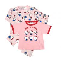 SANRIO サンリオ ハローキティ 天竺長袖パジャマ＋半袖Ｔシャツセット パジャマ ピンク&times;100cm ベビーザらス限定