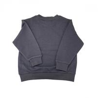 マインクラフト 裏毛キャラクター柄トレーナー チャコール&times;120cm