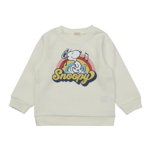SNOOPY スヌーピー 長袖デイリートレーナー 起毛 レインボー ナチュラル&times;90cm ベビーザらス限定