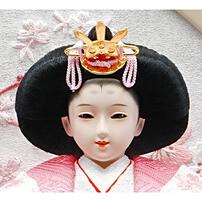 【雛人形】ケース親王飾り「桜刺繍衝立パノラマアクリル」（322723）