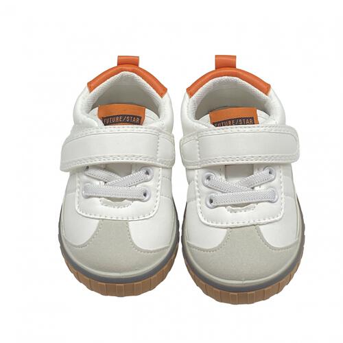 ワンベルトシューズ フォクシングテープ ホワイト×14.0cm