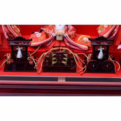 【雛人形】ケース飾り 五人飾り「雪輪に春うらら六角アクリル」  (322262)ひな人形 おしゃれ トイザらス・ベビーザらス限定【メーカー直送】