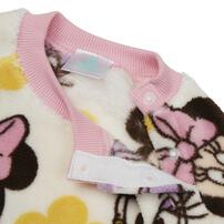Disney ディズニー 珊瑚フリースパジャマ ミニー 総柄 ピンク&times;95cm