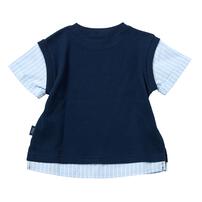 POLO BCS レイヤード風半袖Ｔシャツ ネイビー&times;80cm  ベビーザらス限定