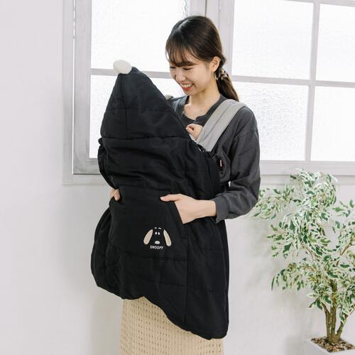 SNOOPY  抱っこ紐ケープ 中綿 ポンポン付き スヌーピー ベビーザらス限定