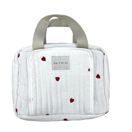 イブルおむつポーチ ハート(オフ白×フリー) ベビーザらス限定