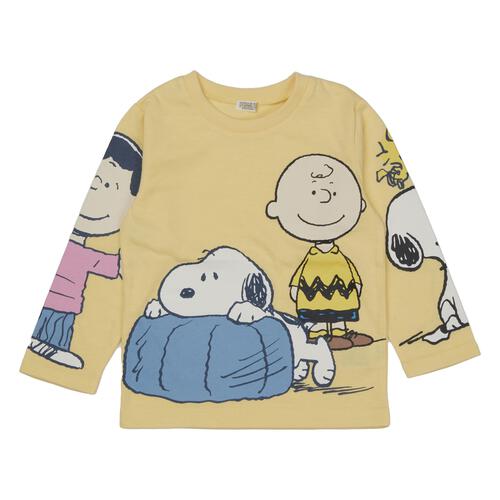 SNOOPY スヌーピー 長袖Tシャツ 天竺 スヌーピー イエロー&times;95cm ベビーザらス限定