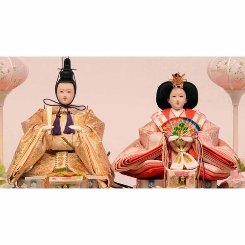 【雛人形】ケース飾り 親王飾り「桜刺繍緑色アクリル」(322591)ひな人形 ひな祭り お雛様 おしゃれ トイザらス・ベビーザらス限定【メーカー直送】