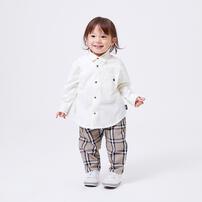 POLO BCS 長袖シャツ ベージュ×80cmベビーザらス限定