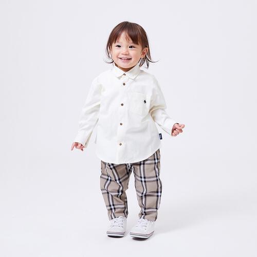 POLO BCS 長袖シャツ ベージュ×80cmベビーザらス限定