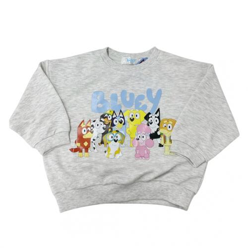 ブルーイ 裏毛トレーナー オートミール&times;110cm