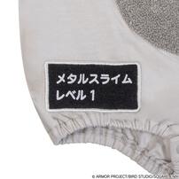 ドラクエベビー＆キッズ サガラ刺繍半袖ボディスーツ メタルスライム グレー&times;80cm