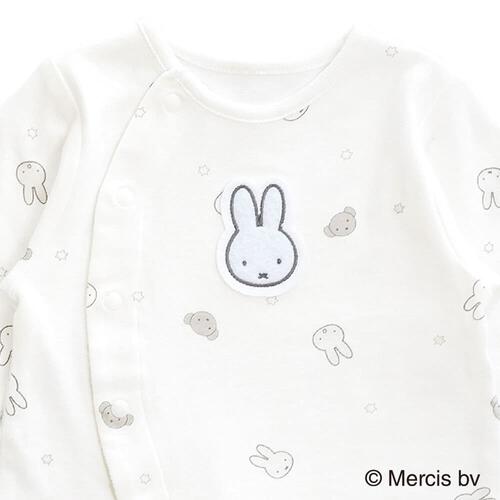 miffy ミッフィー フィットオール モノトーン 総柄 (ホワイト×60-70cm) ベビーザらス限定