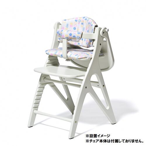 大和屋 yamatoya アッフル ソルベ チェアクッション (ココアイボリー) チェアアクセサリー 7ヵ月頃～