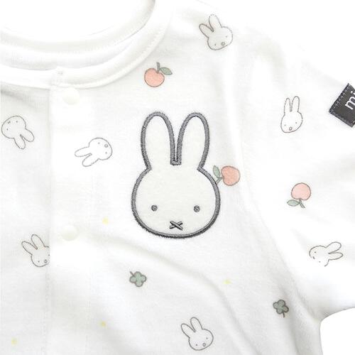 miffy ミッフィー 長袖ドレスオール ベロア ホワイト50-70cm ベビーザらス限定