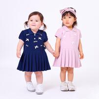 POLO BCS 半袖ロンパース ワンピース風 ネイビー&times;70cm ベビーザらス限定 赤ちゃん 出産準備 出産祝い ベビー服 子供服