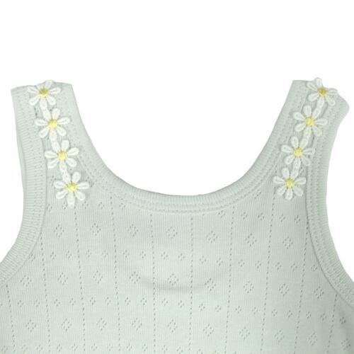 2枚組おめかし袖なしロンパース肌着 ハート グリーン&times;70cm ベビーザらス限定