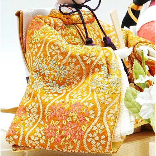 【雛人形】ケース親王飾り「透かし麻の葉木目調」（322317）