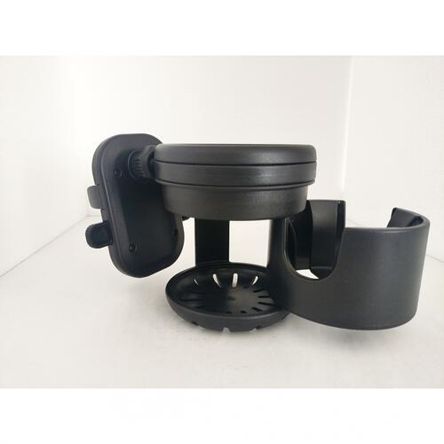 Rebalo（リバロ） 2ドリンクホルダースマホスタンド付 ブラック 【ベビーカーアクセサリー】