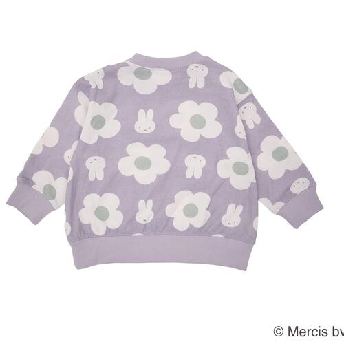 ミッフィーソウガラプリントトレーナー ラベンダー×95cm ベビーザらス限定